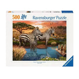 Ravensburger Jigsaw Zebras på Drinking Place, 1000.