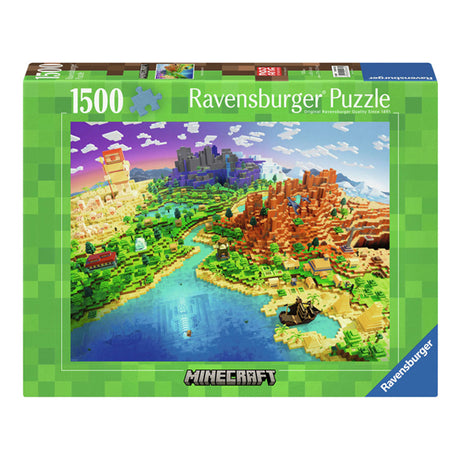 Ravensburger legpuzzel world of minecraft, 1500st.
