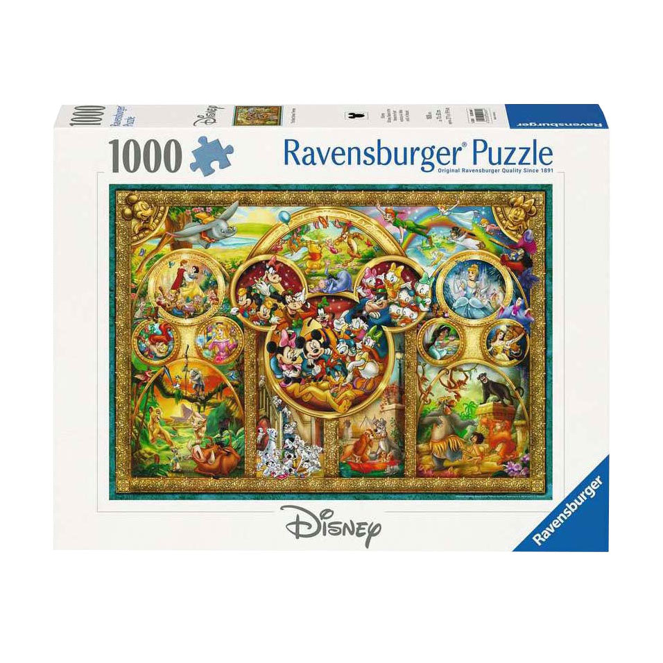 Ravensburger Jigsaw Puzzle vackraste Disney -teman, 1000st.