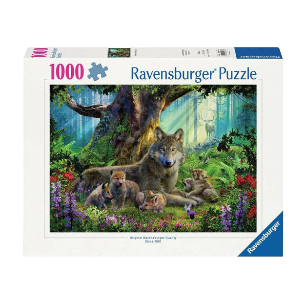 Ravensburger Jigsaw Puzzle Family Wolf v lese, 1000st.