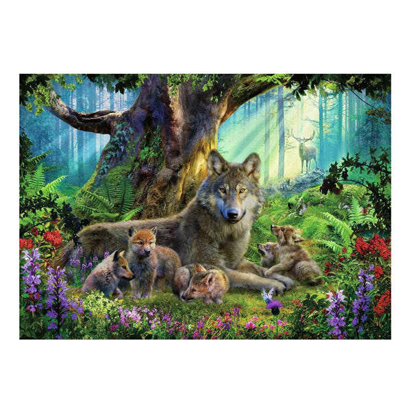 Ravensburger Jigsaw Puzzle Family Wolf v lese, 1000st.