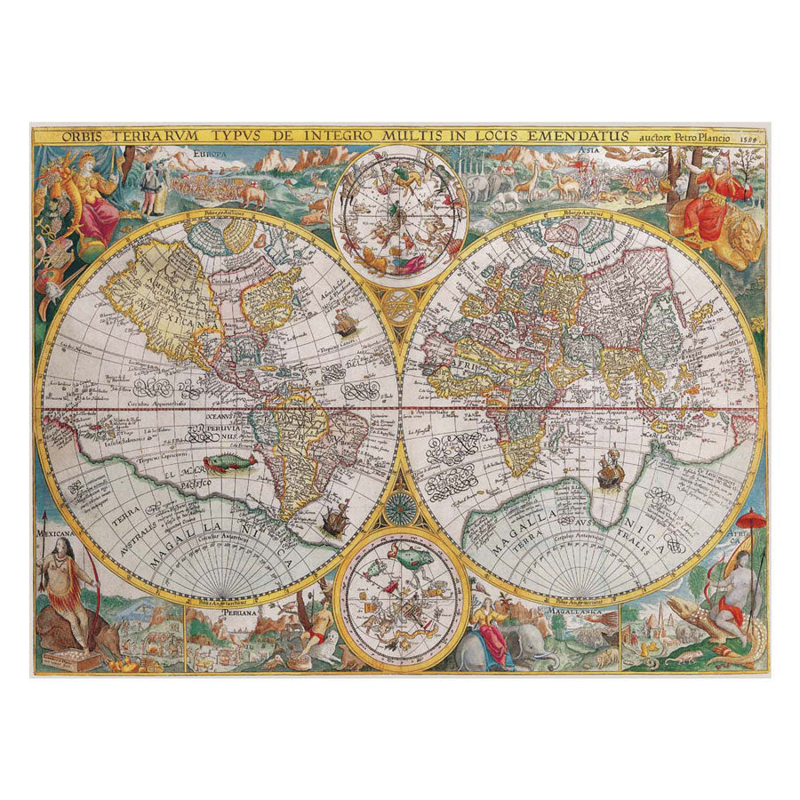 Ravensburger Puzzle Puzzle Map 1594, 1500st.