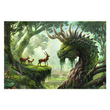 RAVENSBURGER JIGSAW puzzle di Walddrache Eracht, 3000st.