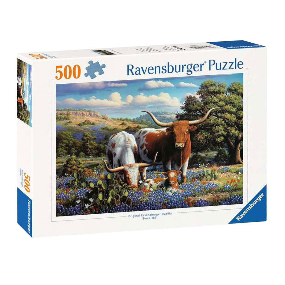 Ravensburger Jigsaw Puzzle Loving Longhorns, 500º.