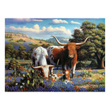 Ravensburger Jigsaw Puzzle Loving Longhorns, 500º.