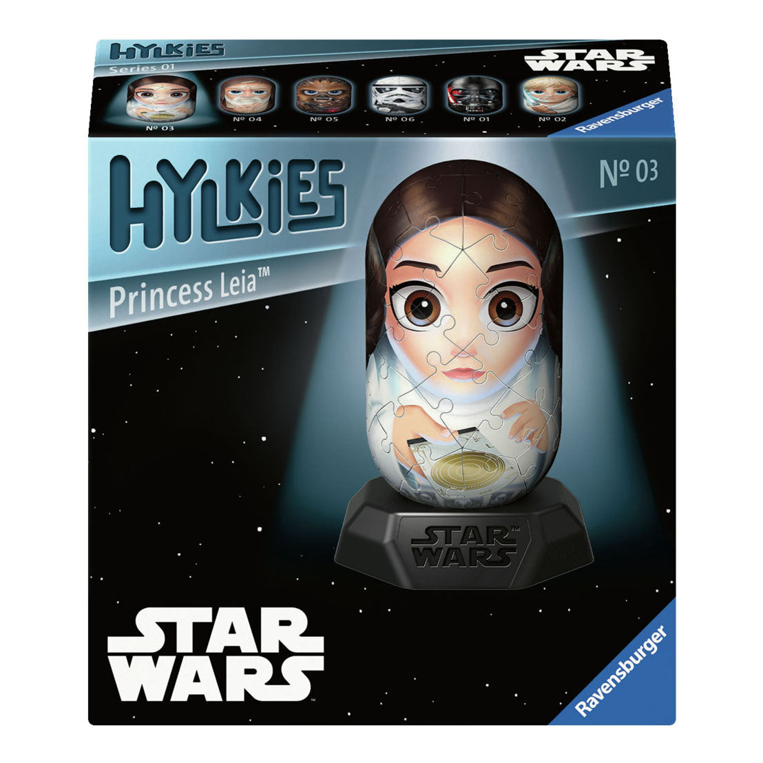 Ravensburger 3D Puzzle Hylkies Star Wars Leia, 54.