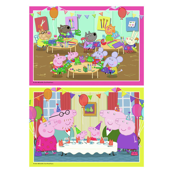 Ravensburger Jigsaw Puzzle Peppa Pig, 2x12 stk.