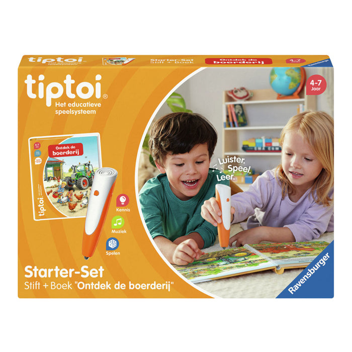 Ensemble de démarrage de Ravensburger Tiptoi Découvrez la ferme