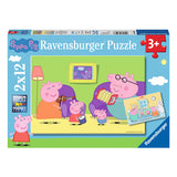 Ravensburger Jigsaw puzzle doma v Peppa Pig, 2x12 ks.