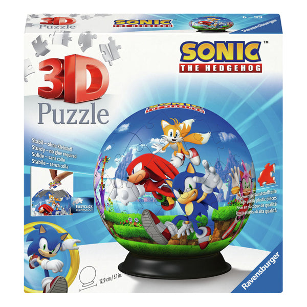 RAVENSBURGER 3D puzzle Ball the Hedgehog, 72st.