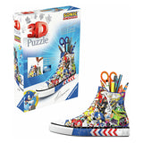 Ravensburger 3d puzzel pennenbak sonic the hedgehog sneaker 108 stukjes.