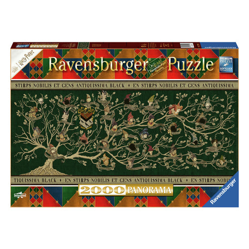 Ravensburger Jigsaw -puslespil Harry Potter Panorama Stamtavle, 2000st.