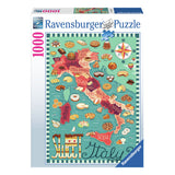 Ravensburger Jigsaw -puslespilmappe af Italien Sweet, 1000st.