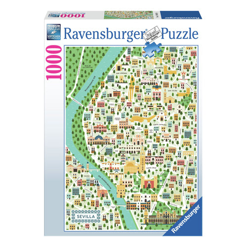 Ravensburger Jigsaw Puzzle -mappe eller Sevilla, 1000st.