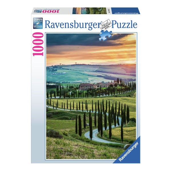 Ravensburger Jigsaw Puzzle Landscapes italianos Val D'Orcia, Toscana, 1000.