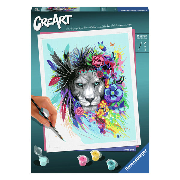 Ravensburger Pintura Creart en el número Boho Lion