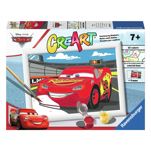 Ravensburger creart schilderen op nummer disney lightning mcqueen