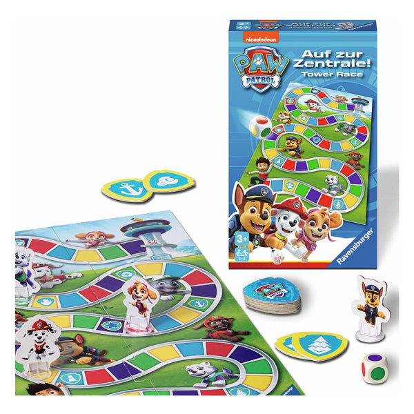 Ravensburger paw patrol race the tower! - pocketspel