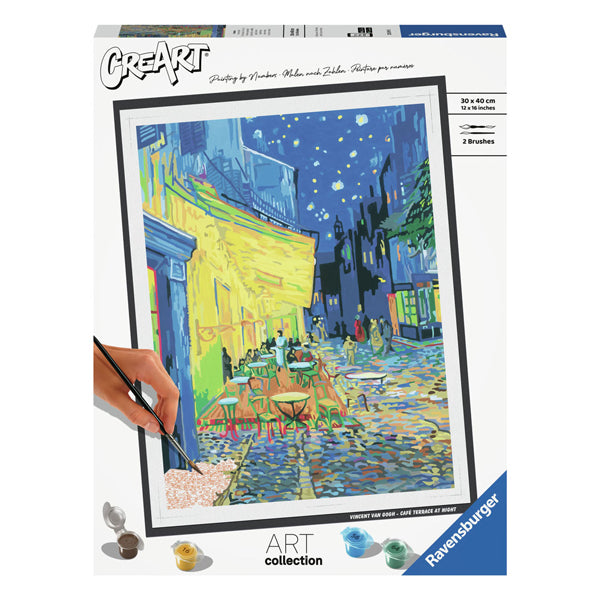 Ravensburger Pintura Creart en Number Cafe Terrace Van Gogh