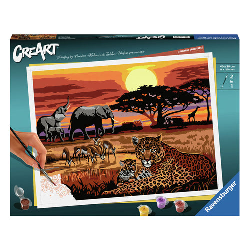 Ravensburger creart schilderen op nummer savannah landscapes