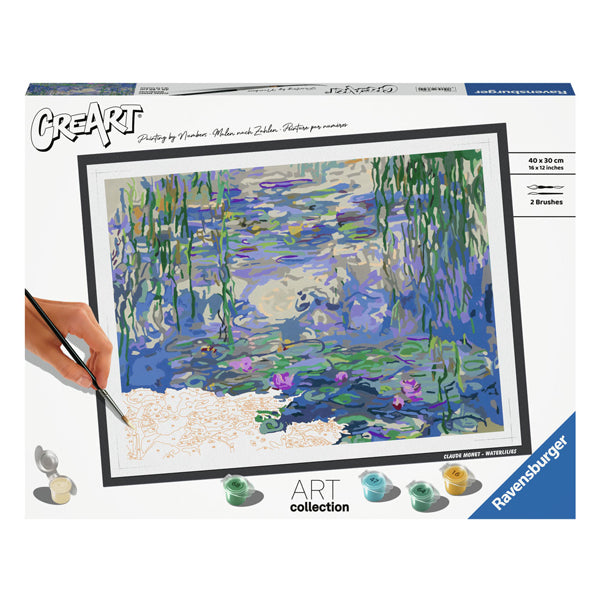 Ravensburger Kreart Gemälde auf Nummer Waterlilies Monet