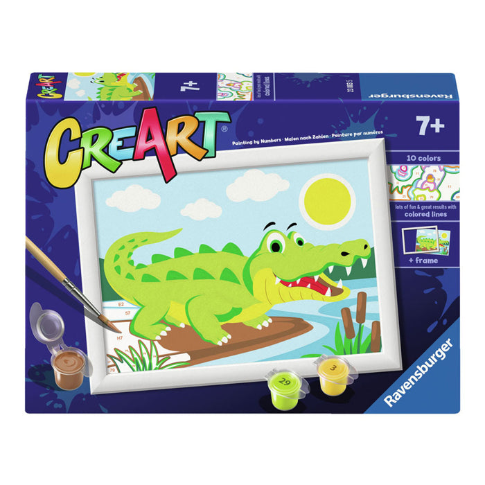 Ravensburger Creart Painting on Number Crocodile