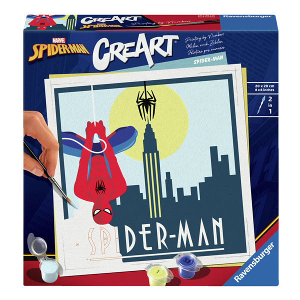 Ravensburger CreArt Schilderen op Nummer Marvel Spiderman