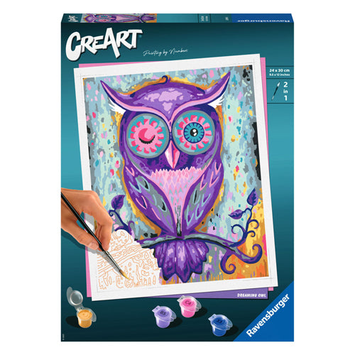 Ravensburger Creart Painting at number - Dreaming Owl