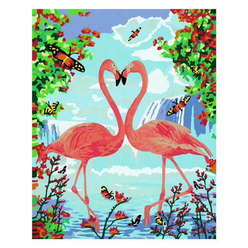 Ravensburger Crarts Molerei op Zuel - Flamingo Love