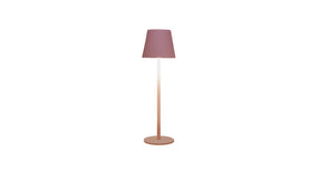 Portable tafellamp 9x27.5cm mat roze led warm wit dimbaar - 1200mah li-on - usb kabel incl.