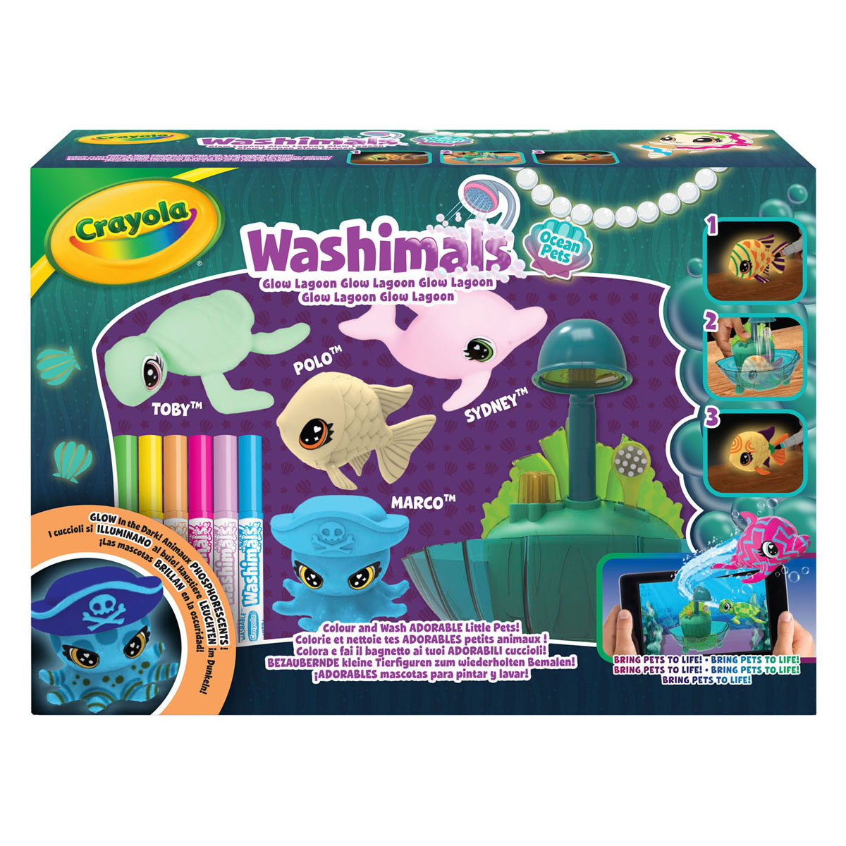 Goliath Games Washimals Ocean Glow Lagoon Play Set