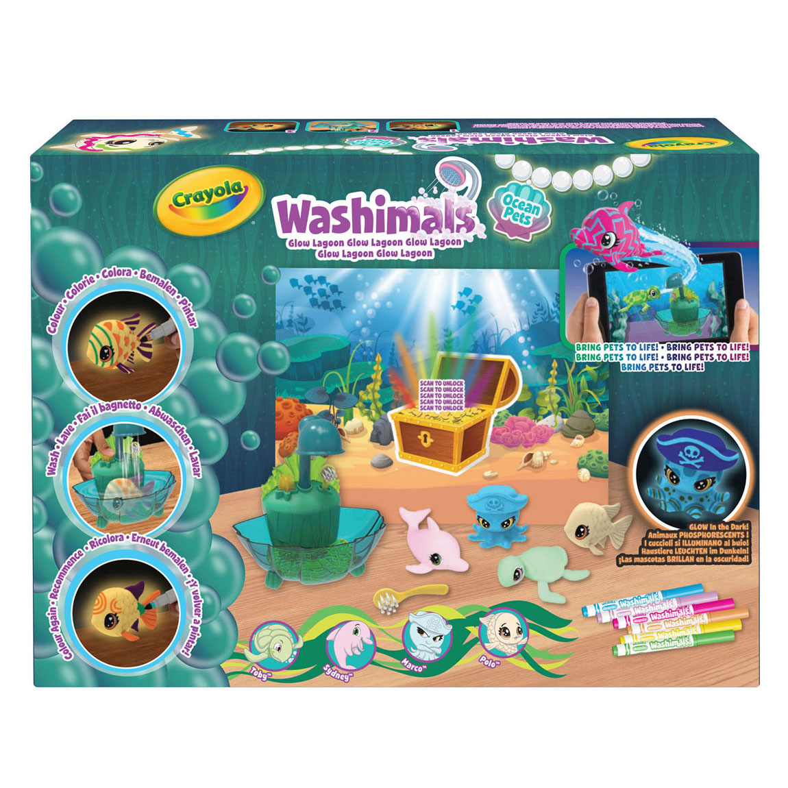 Goliath Games Washimals Ocean Glow Lagoon Play Set