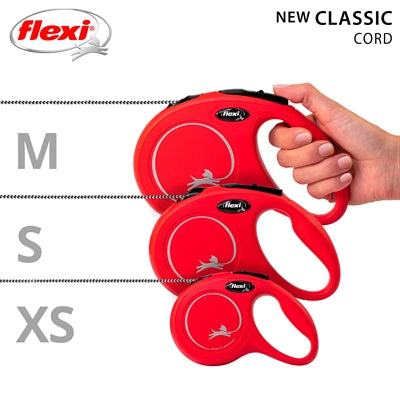 Flexi rollijn classic cord rood