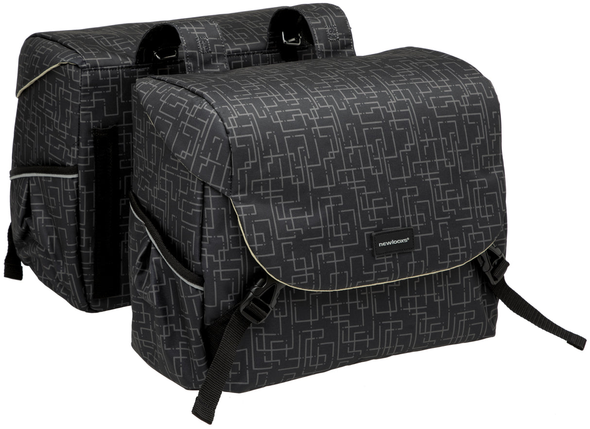 Mondi Joy Double Bicycle Bag - Water -Repellent Polyester - Black - 38L