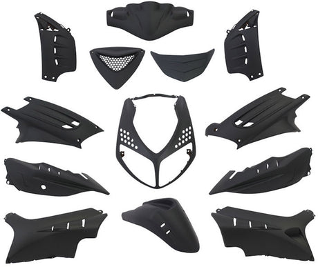 Edge plaatset 13-delig voor peugeot speedfight 2 - mat zwart