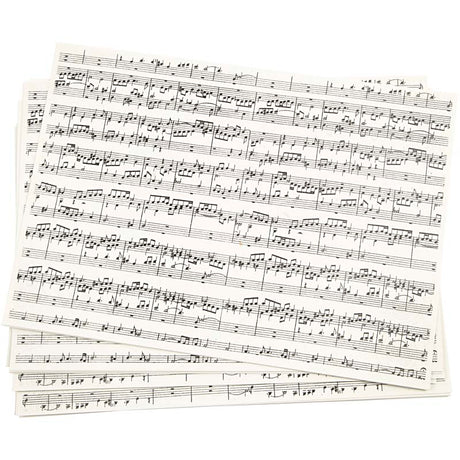 Creotime http: www.cchobby.nl kraft-papier-met-print-muzieknoten-a4-vel-210x297-mm-100-gr-10-vel-1-doos