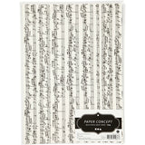Creotime http: www.cchobby.nl kraft-papier-met-print-muzieknoten-a4-vel-210x297-mm-100-gr-10-vel-1-doos