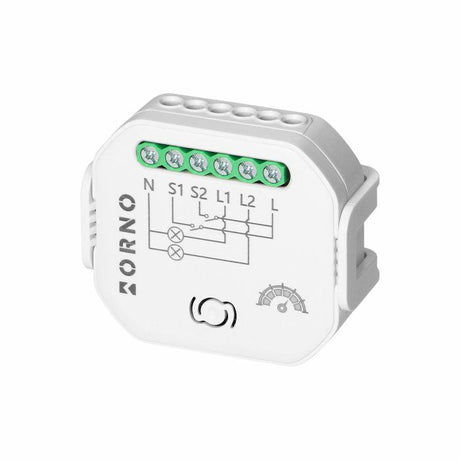 Orno tuya dodo-type relais 2 kanalen met dimmer smart wi-fi+ble