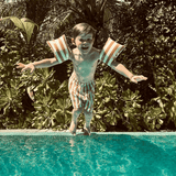 Flow | bruin witte zwembandjes 2-6 jaar