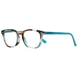 Spectrum leesbril blauw bruin 2.00