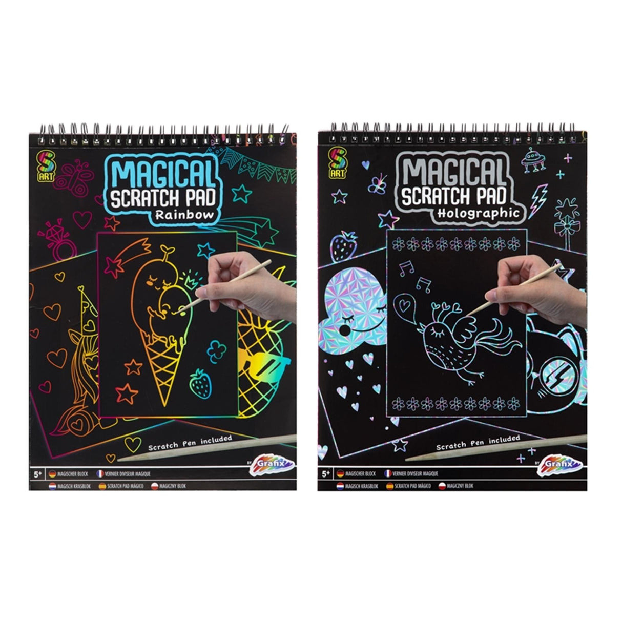 Grafix magisch krasboek a4 20 vel + pen