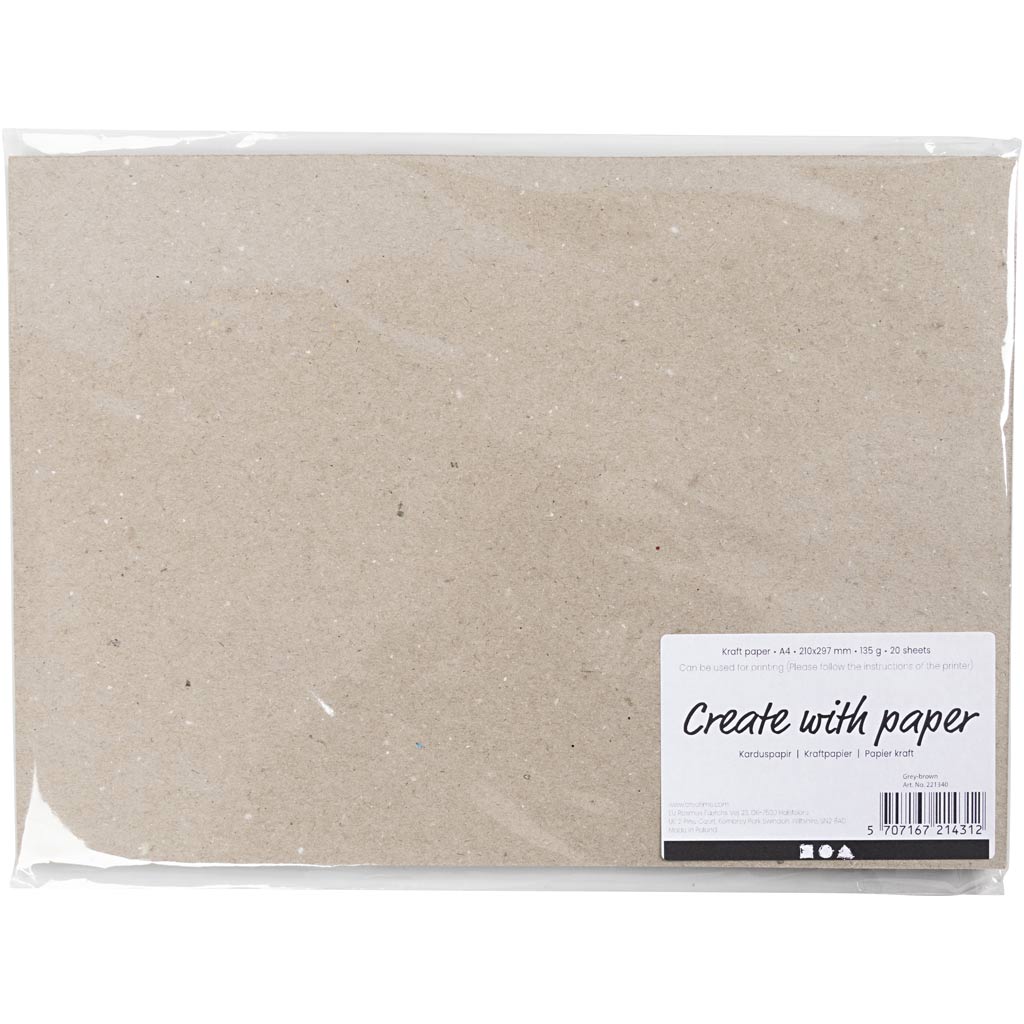 Http: www.cchobby.nl kraft-papier-a4-vel-210x297-mm-135-gr-grijs-bruin-20-vel-1-doos