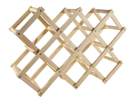 Svenska living wijnrek uitklapbaar hout voor 10 flessen 45x31x12.5cm