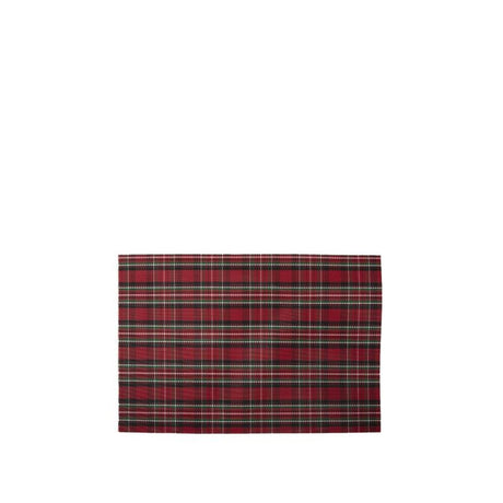 Svenska living placemat 30x45cm kerst ruit rood groen