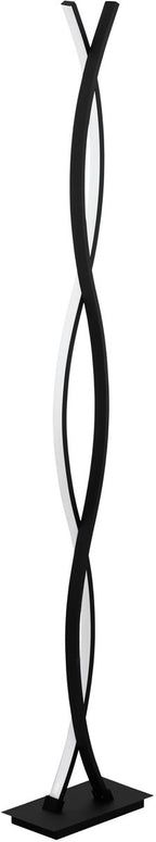 Eglo lasana 3 vloerlamp - led - 142 cm - zwart wit