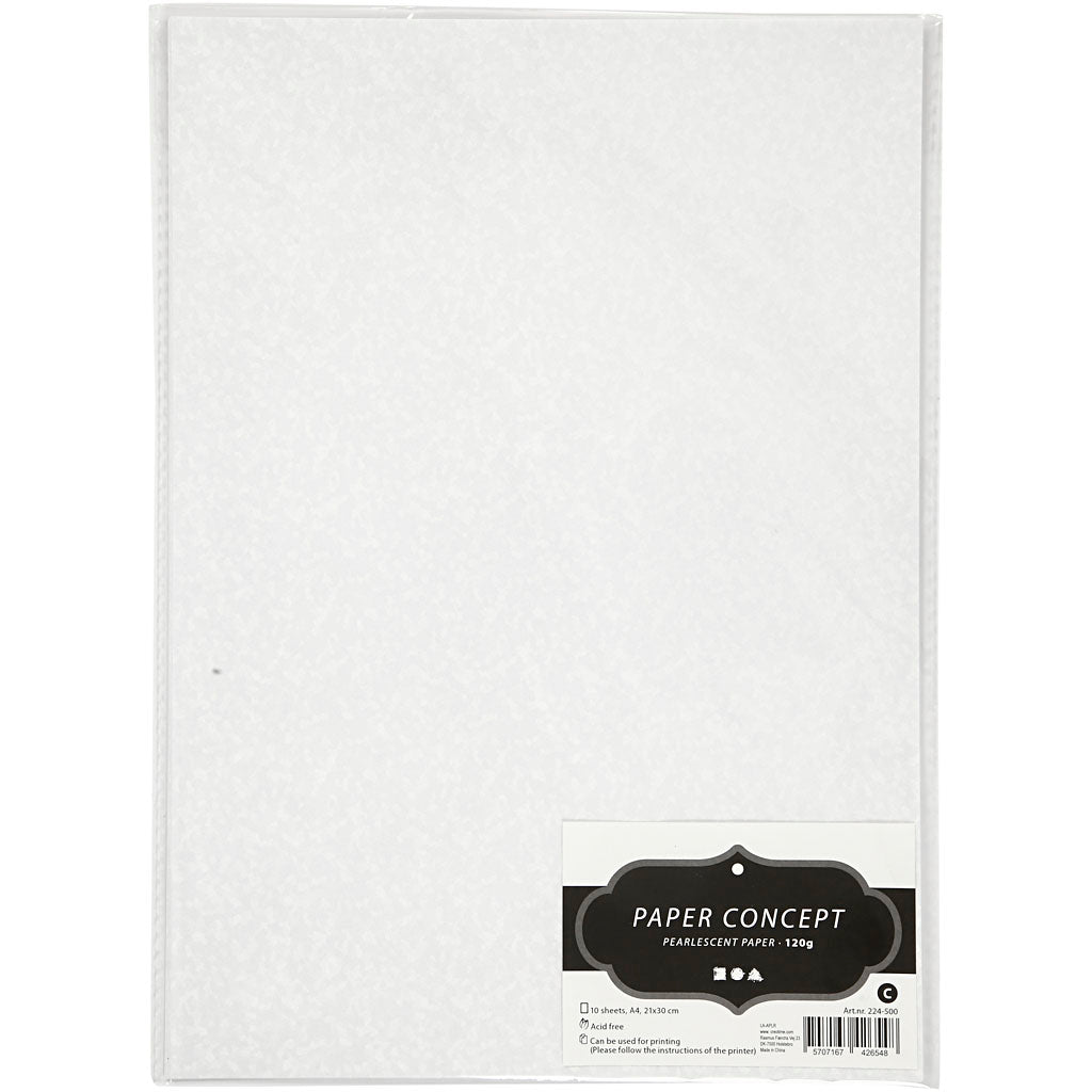 Creativ company https: www.cchobby.nl parelmoerpapier-a4-vel-210x297-mm-120-gr-wit-parelmoer-10-vel-1-doos