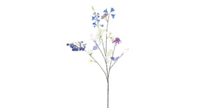 Mixed flower spray mixed blue 119cm