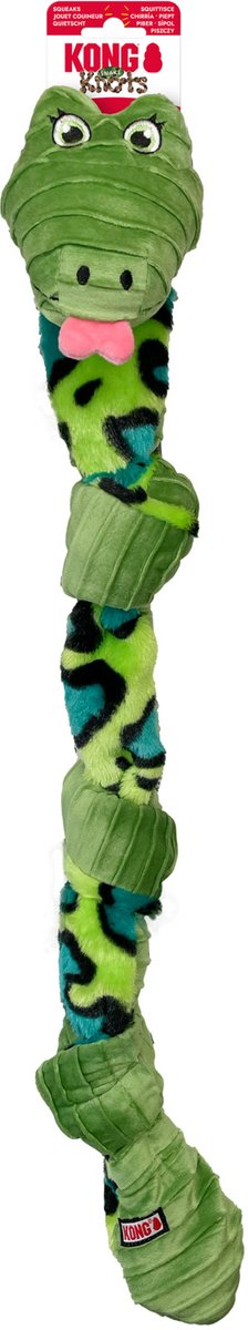 Flamingo spector werpstok met bal blauw groen 47cm