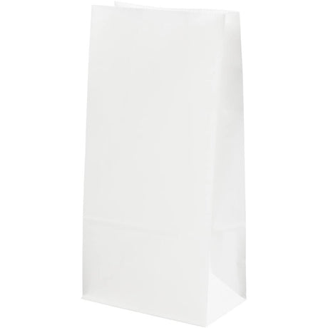 Creativ Company Papieren zakken H: 22 5 cm afm. 6x5x11 cm 50 g wit 10 stuks 1 doos