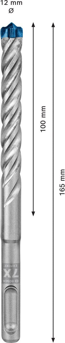Bosch expert serie - sds-plus betonboor - 12x100x165 mm - volhardmetalen kop